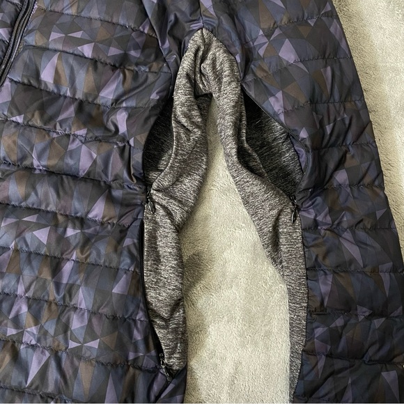 Lululemon Fluff Off Jacket Stained Glass Black and Grey Size 6 - Picture 3 of 9